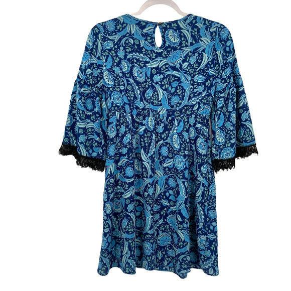Candie's XS Boho Paisley Babydoll Dress with Pockets - Picture 2 of 9